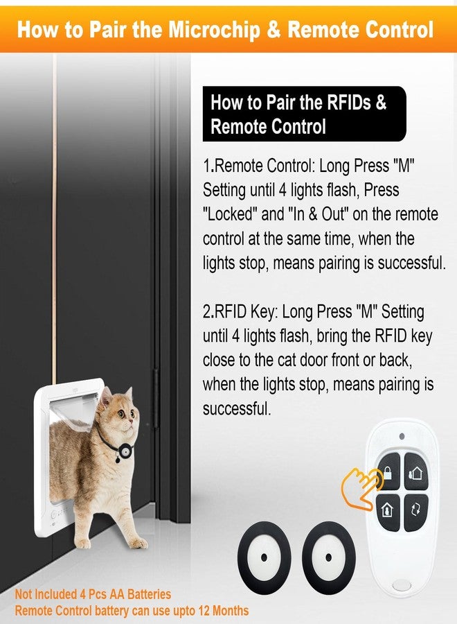 Dubcei Smart Cat Door ID Tags, Microchip Cat Door Tags 2 Collar Sensor Keys (ID Tags 2Pack) - Image 2