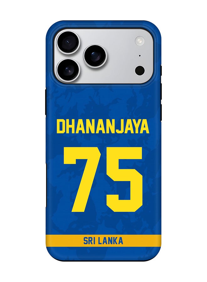 Stylizedd Tough Pro Magnetic Case for iPhone 17 Pro Max, Dual Layer hybrid PC + TPU Mobile Cover Matte - Sri lanka Dhananjaya de Silva Jersey No 75