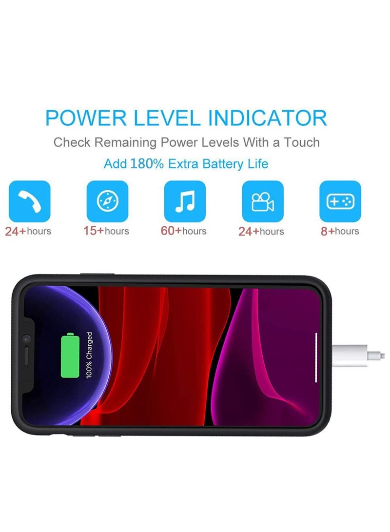 ELTRAZONE Battery Case for iPhone 11,  4500mAh Slim Portable Protective Charging case Compatible with iPhone 11 (6.1 inch) Rechargeable Battery Pack Charger Case (Black) - Image 4