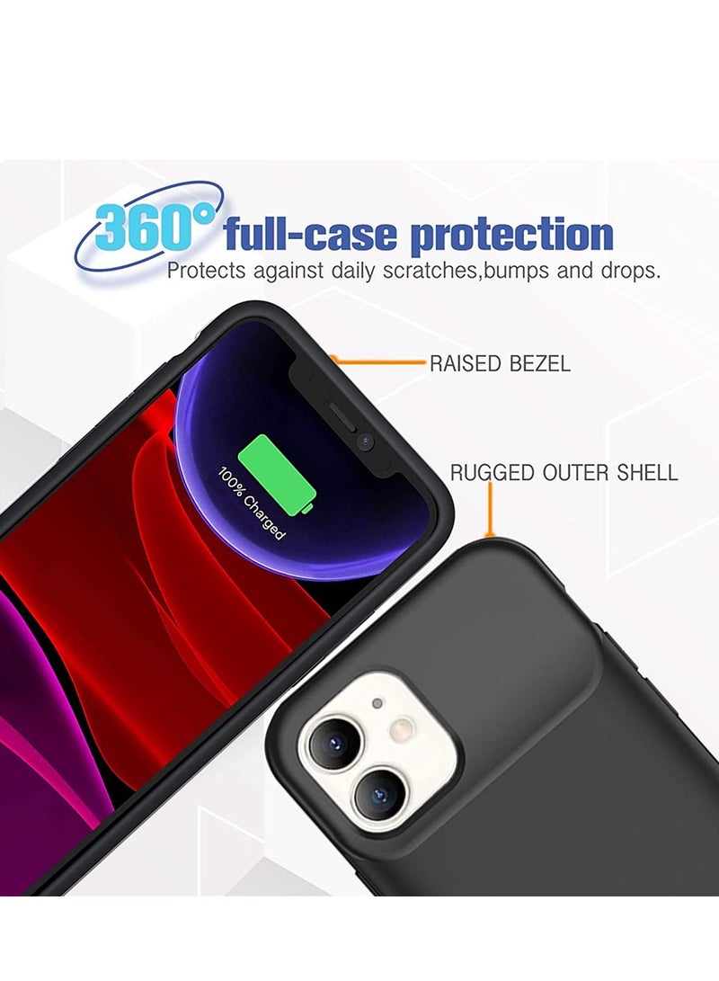 ELTRAZONE Battery Case for iPhone 11,  4500mAh Slim Portable Protective Charging case Compatible with iPhone 11 (6.1 inch) Rechargeable Battery Pack Charger Case (Black) - Image 5