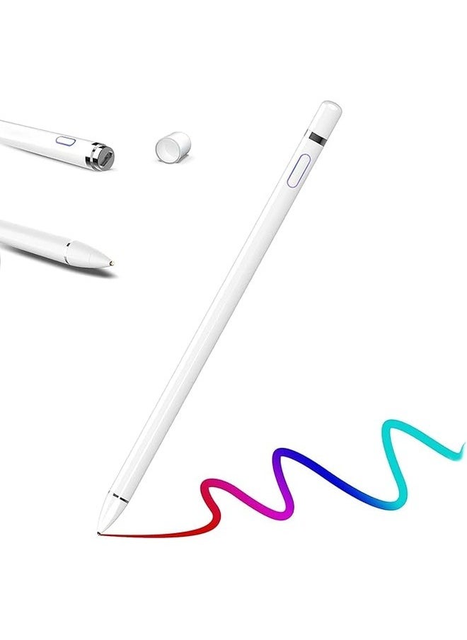 Generic - Stylus pen for iPad, iPhone & Android Mobile active pencil, White - Image 1