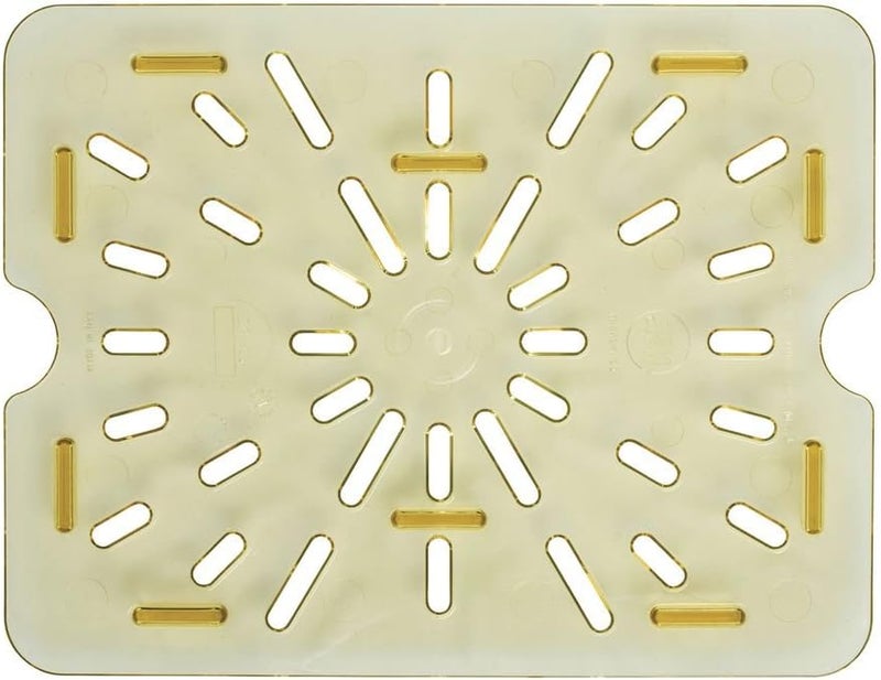 Cambro 20HPD150 H-Pan High Heat Drain Shelf, Amber, 1/2 Size - Image 2