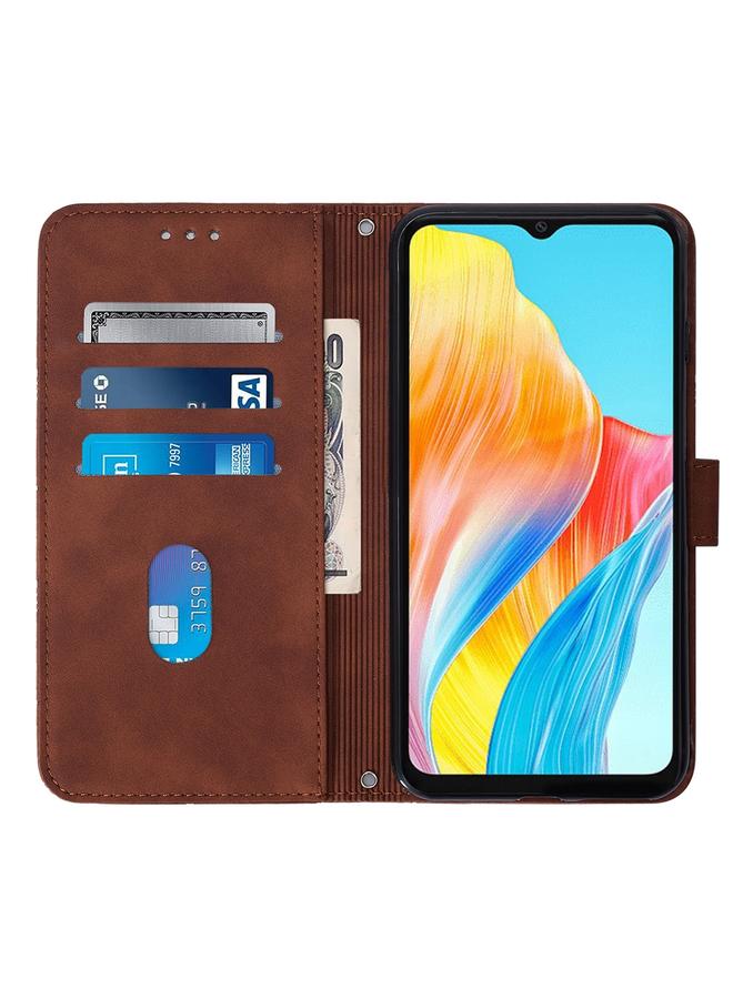S-TOP Case For OPPO A38 4G Global Crossbody 3D Embossed Flip Leather Phone Case - Image 4