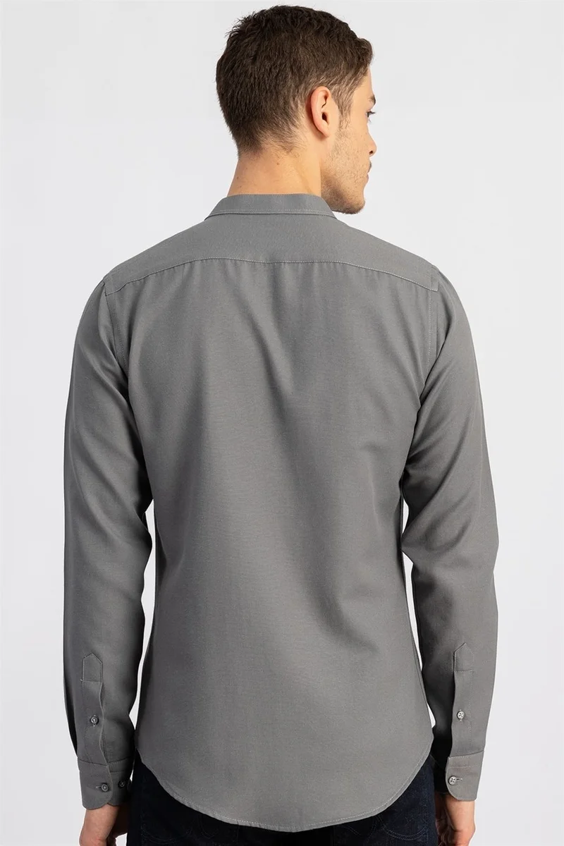 تودورس Slim Fit Narrow Cut Collar Men's Shirt