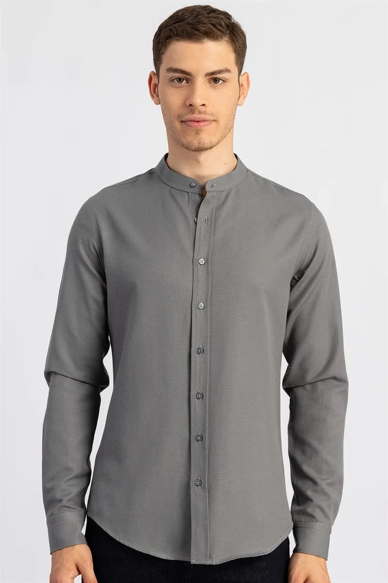 تودورس Slim Fit Narrow Cut Collar Men's Shirt