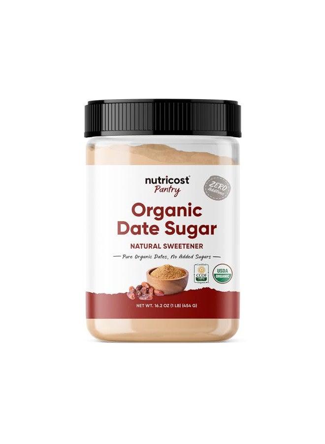 Nutricost Nutricost Organic Date Sugar (1LB) - USDA Organic, Vegan, GMO-Free  - Image 1