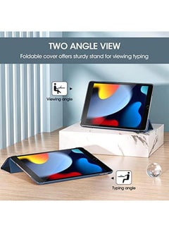Procases Ipad 10.2 Case 9Th Gen 2021 Ipad 8Th Gen 2020 7Th Gen 2019 Slim Stand Hard Back Shell Protective Smart Cover Case For 10.2 Inch Ipad 9 8 7 Navy  - Image 5