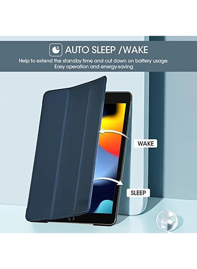 Procases Ipad 10.2 Case 9Th Gen 2021 Ipad 8Th Gen 2020 7Th Gen 2019 Slim Stand Hard Back Shell Protective Smart Cover Case For 10.2 Inch Ipad 9 8 7 Navy - Image 4