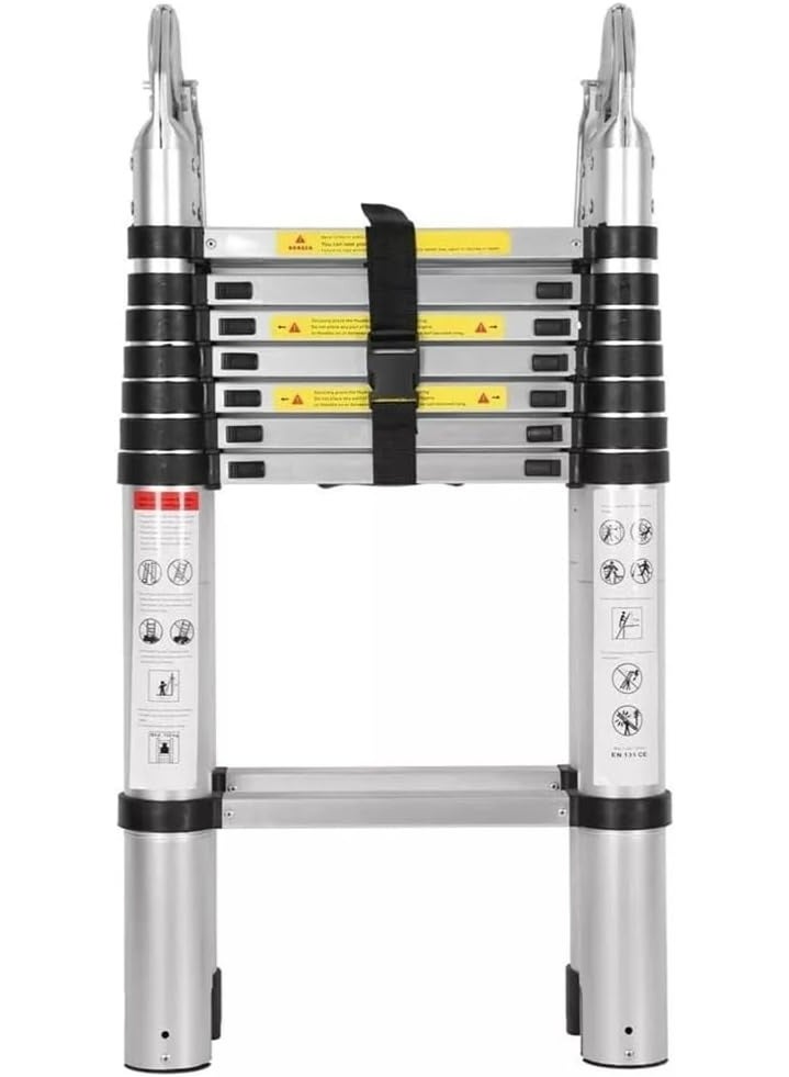 Aluminum Extendable Telescopic Ladder 3.8m – Folding Non-Slip Ladder – Ideal for Home and Construction Use - Image 4