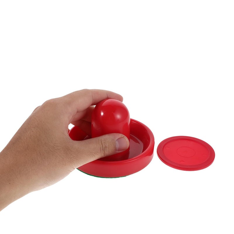Red Round Handle Air Hockey Pushers and Pucks Set with 96mm Strikers for Game Table Replacement - Image 5