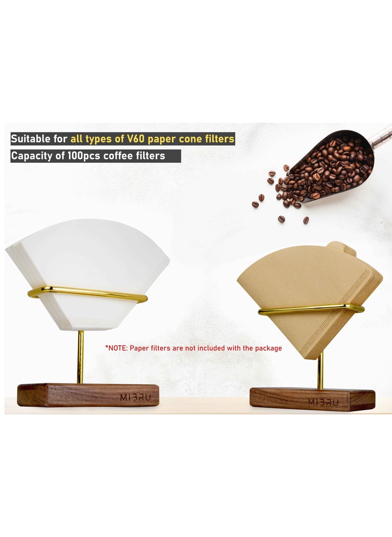 MIBRU Coffee Wood And Metal Filter Base  - Image 3