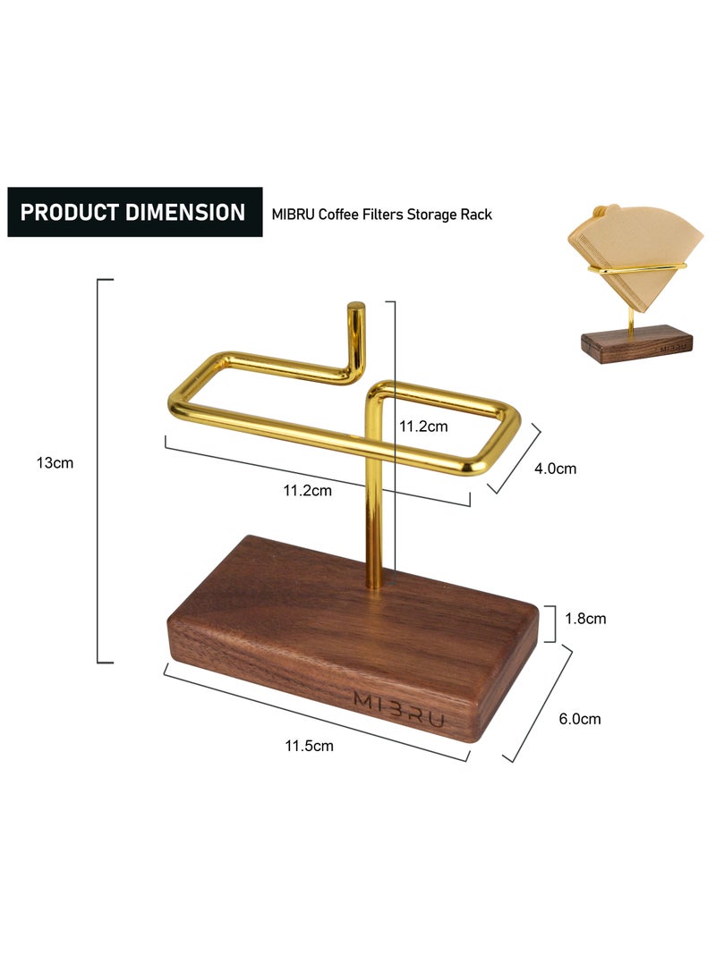 MIBRU Coffee Wood And Metal Filter Base  - Image 4
