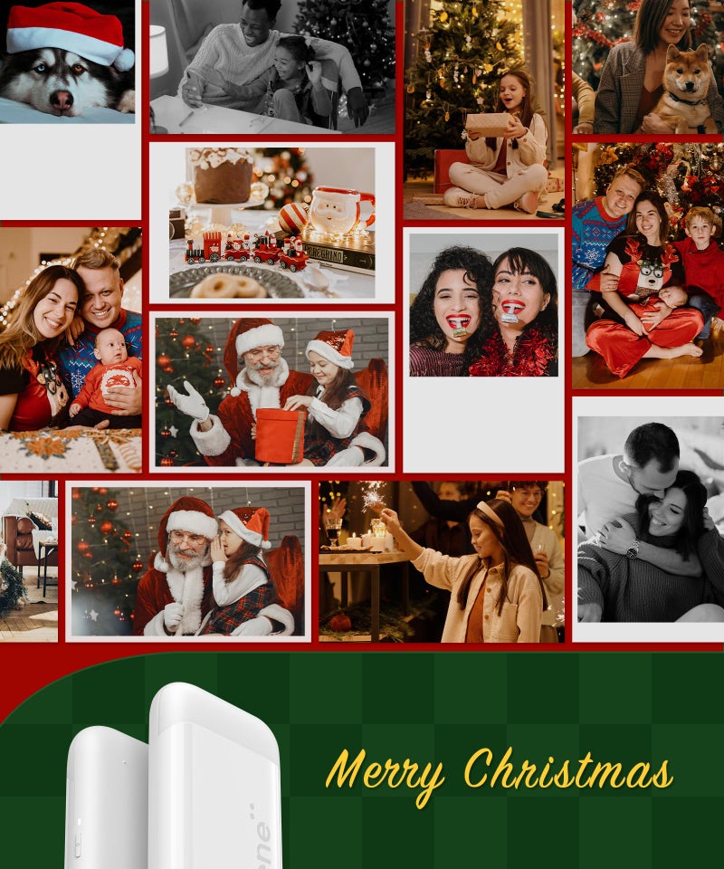 Liene 2x3â€ Photo Printer, Mini Photo Printer w/ 5 Zink Adhesive Photo Paper, Bluetooth 5.0, Compatible w/iOS & Android, Portable Color Mono Instant Photo Printer for iPhone, Smartphone, Pearl White - Image 3