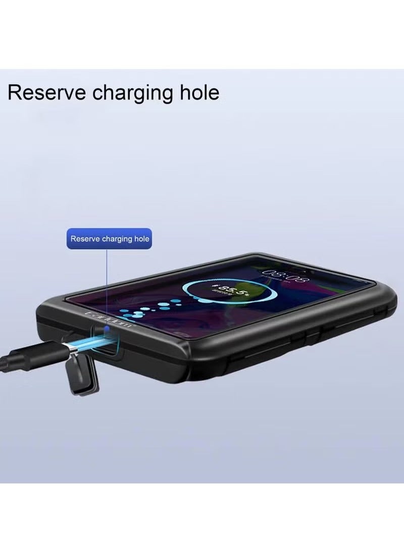 أيرلدوم EH139 360° Rotation Motorcycle Bracket || Waterproof Phone Holder for Motorcycles, Adjustable Handlebar Mount, Touchscreen-Compatible, One-Handed Operation, Universal Fit for Smartphones up to 6.8 Inches – Black - Image 3