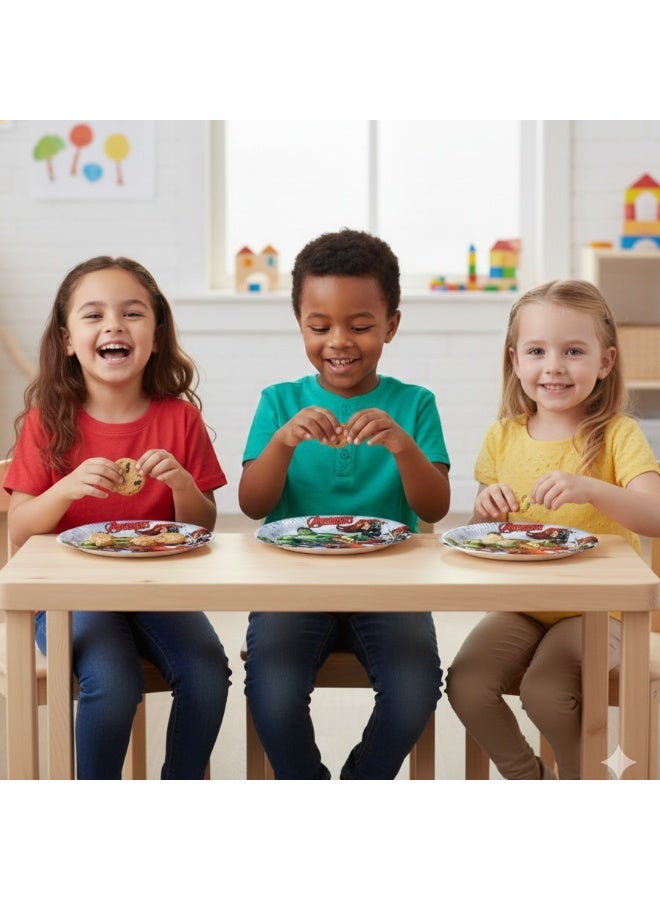 Ciao Avengers Infinity Stones Paper Plates 20 cm – Pack of 8 Marvel Party Plates – Strong Disposable Tableware for Kids Birthday & Superhero-Themed Celebrations - Image 3