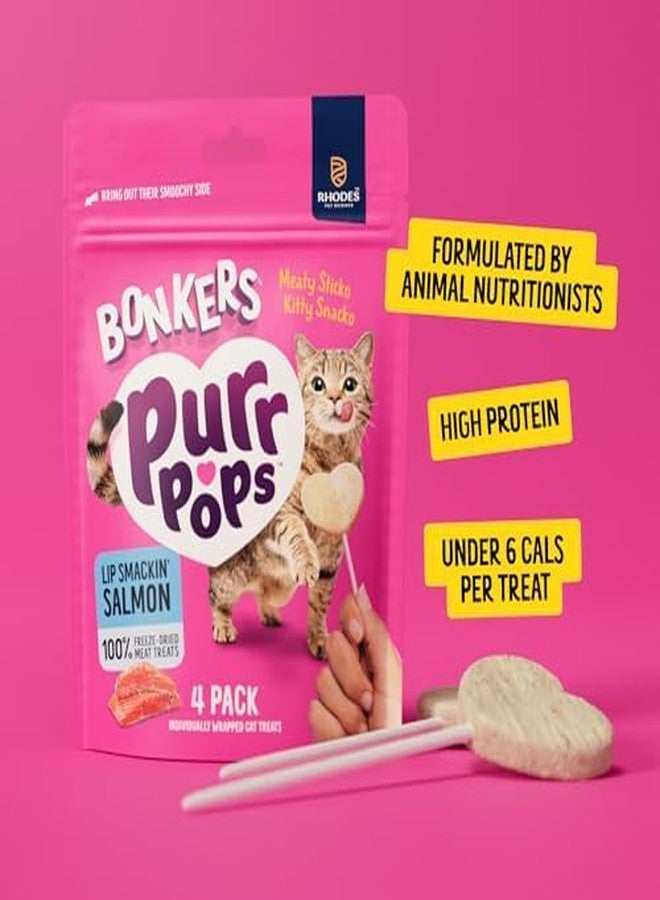 Bonkers Purrpops Cat Treats, Salmon and Tuna Flavors, 18 Count Value Pack - Image 3
