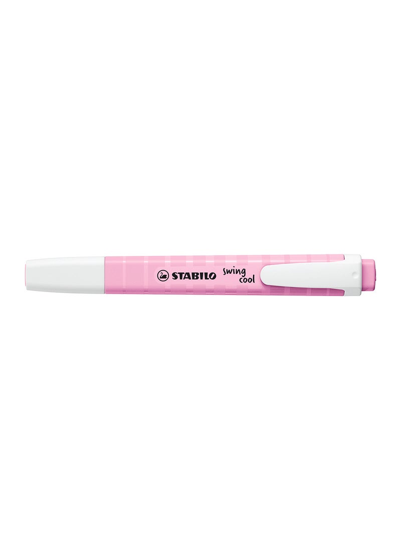 STABILO Highlighter Pen - Swing Cool Pack of 10 Pens in Fuchsia Pastel Colors , Anti-Dry Out , for Drawing Illustrations , Note Taking  - Image 1