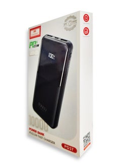 أيرلدوم باور بانك 10000 ملي امبير مع مخرج USB للشحن السريع، اسود - PD37  - Image 4