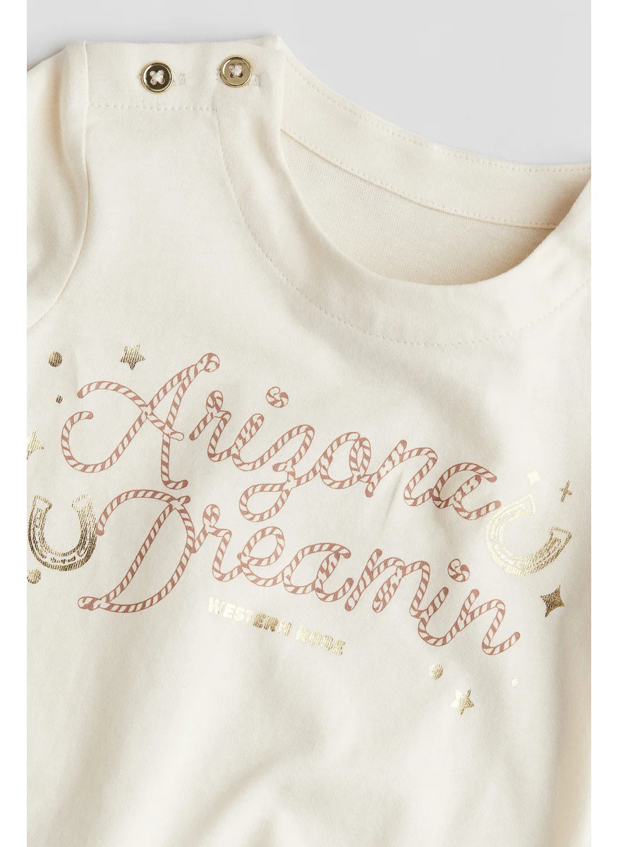 H&M Print-Motif Jersey Top