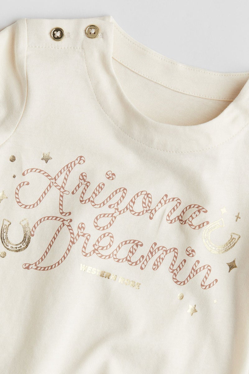 H&M Print-Motif Jersey Top - Image 2