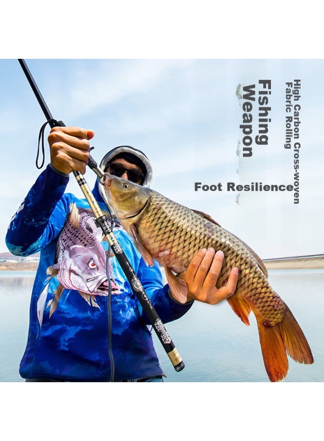 Clear Water Qingshui Ultra-light And Ultra-hard Carbon Fishing Rod For Crucian Carp, Hand Rod With 19 Sections, Platform Fishing Rod For Carp, Fishing Tackle Set - Image 4