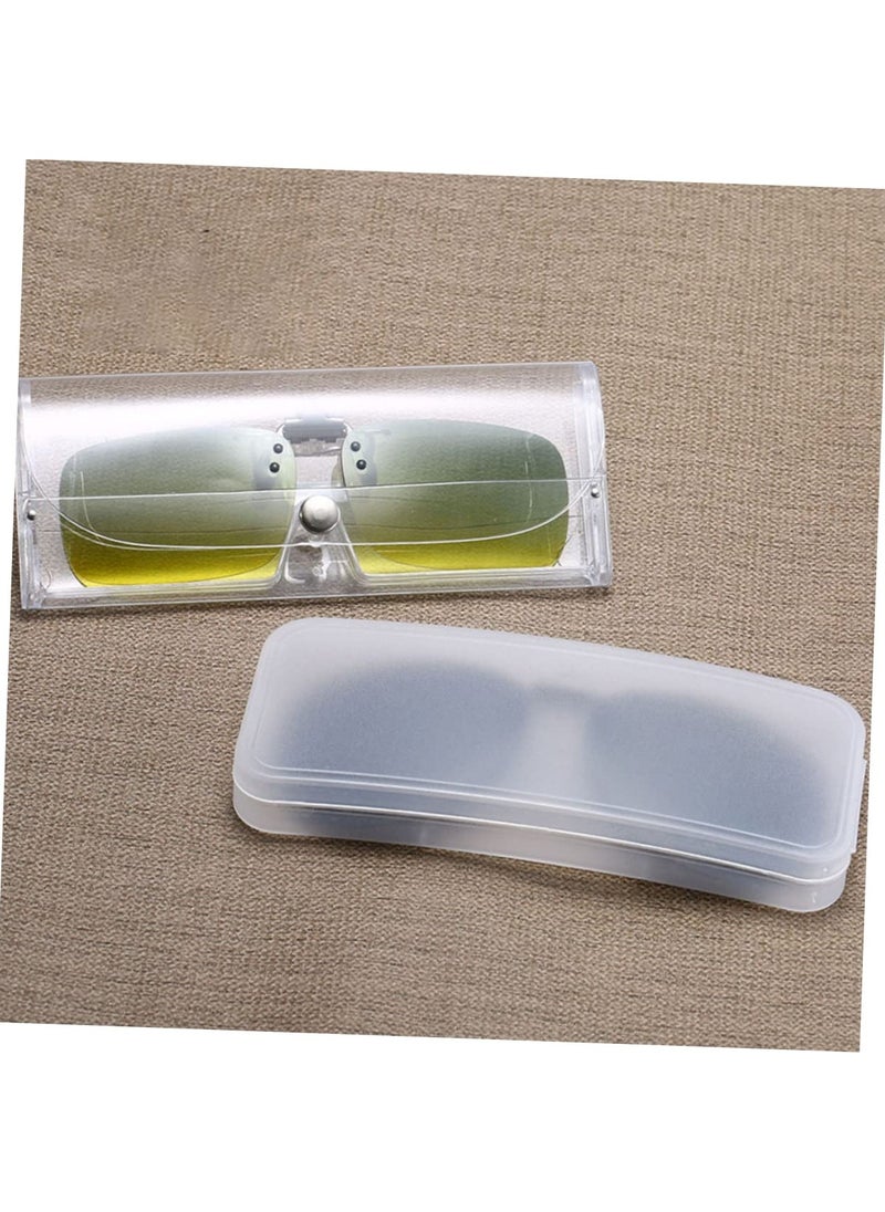 SYOSI - Transparent Glasses Case Travel Glasses Case Sunglasses Case for Men Hard Case Glasses Hard Case Hard Sunglasses Case Eyeglass Case Man Plastic Box Universal, 7pcs Transparent Glasses Case - Image 1
