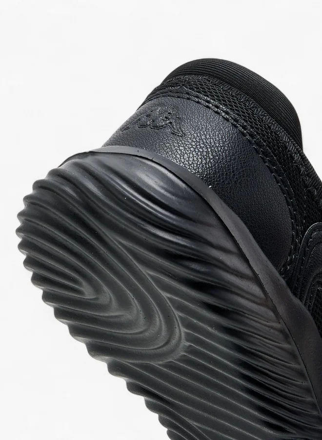 Kappa Girls' Logo Textured Mary Jane School Shoes with Hook and Loop Closure