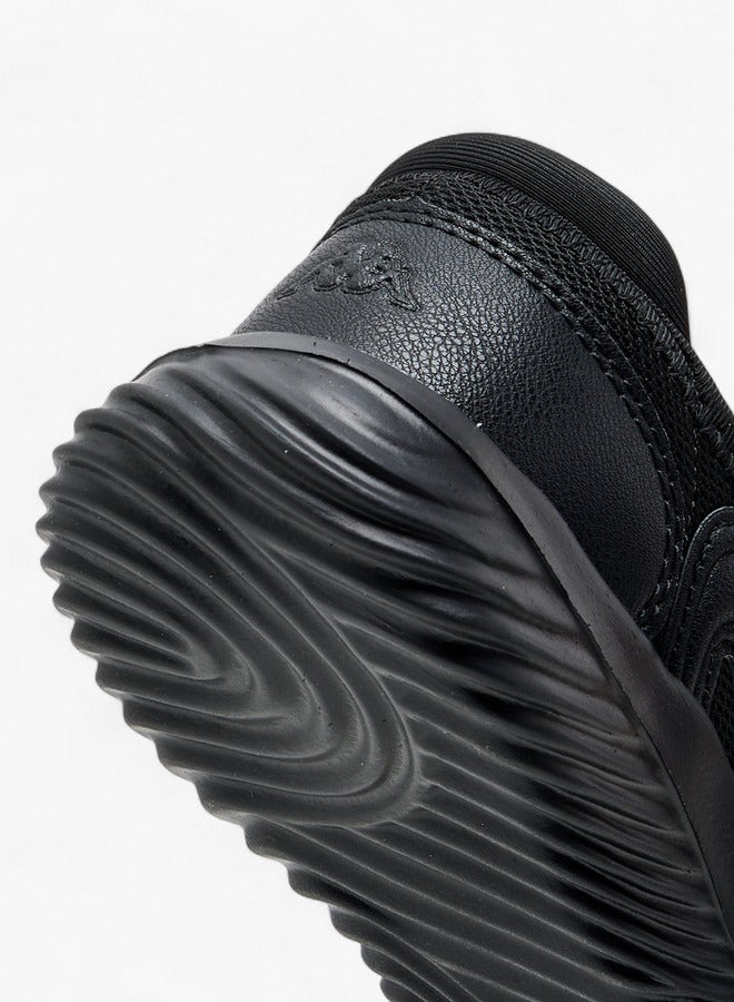 Kappa Girls' Logo Textured Mary Jane School Shoes with Hook and Loop Closure  - Image 4