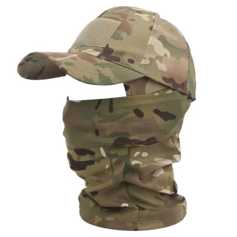 Generic Mrchrogge Camouflage Balaclava Face Mask,Baseball Cap Mask Set,with Cooling Sun UV Neck Gaiter Cap,Ski Mask for Men Women - Image 1