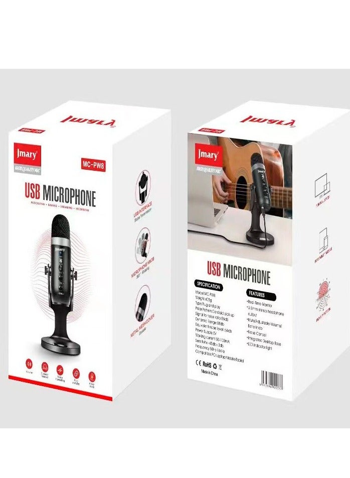 Jmary Jmary Multifunctional USB Recording Microphone (MC-PW8) - Image 1