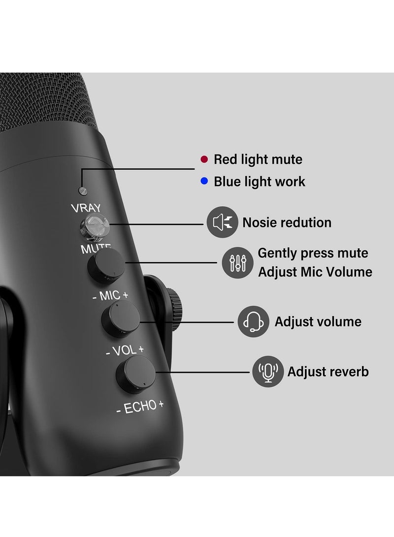 Jmary Jmary Multifunctional USB Recording Microphone (MC-PW8) - Image 5