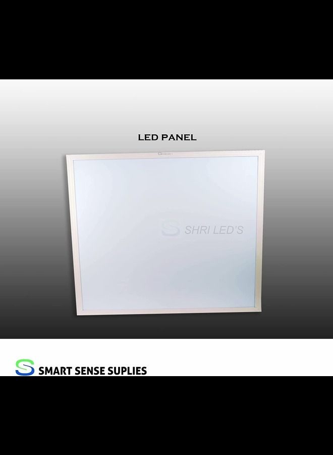 Smart Sense Lighting 60x60 LED Flat Panel Light 48W Edge Lit Fixture Zero UV and Flicker Free (pack of 2)