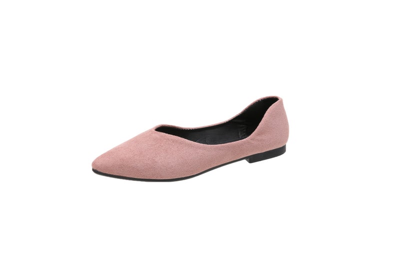 2023 Plus Size Casual Single Shoes Solid Color Flat Comfortable Soft Bottom All-Match Single Shoes - Image 1