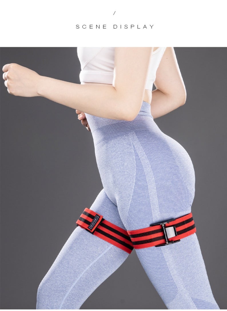 Generic BFR Blood Flow Restriction Training Bands for Thighs, Adjustable Occlusion Workout Straps, Pair  - Image 5