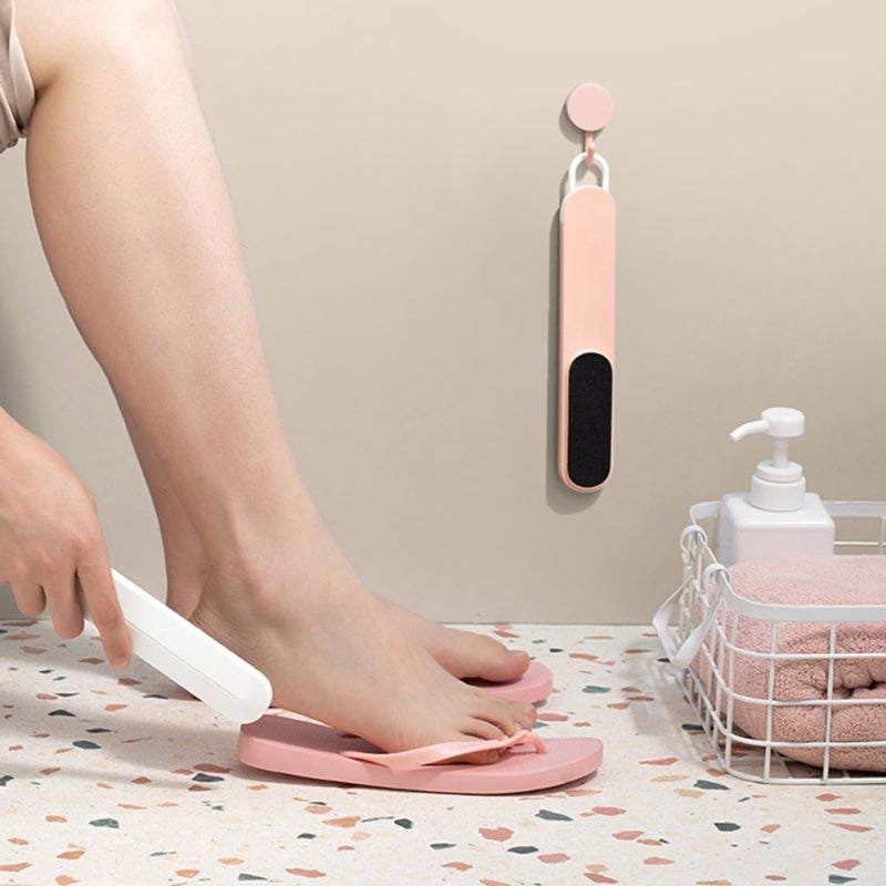 Ciieeo Foot Brush Pedicure Tool White Sandpaper Brush Dead Skin Remover for Home Foot Care Callus Scrubber - Image 4