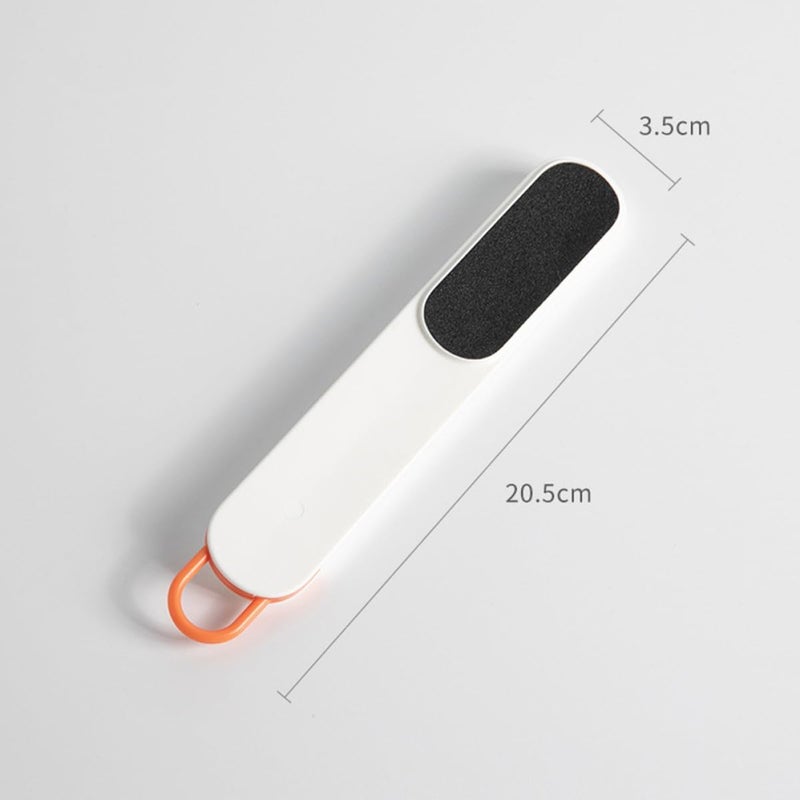 Ciieeo Foot Brush Pedicure Tool White Sandpaper Brush Dead Skin Remover for Home Foot Care Callus Scrubber - Image 2