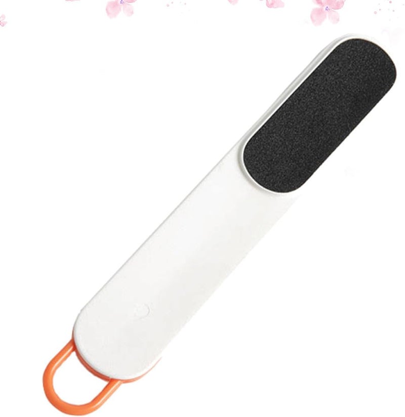 Ciieeo Foot Brush Pedicure Tool White Sandpaper Brush Dead Skin Remover for Home Foot Care Callus Scrubber - Image 1