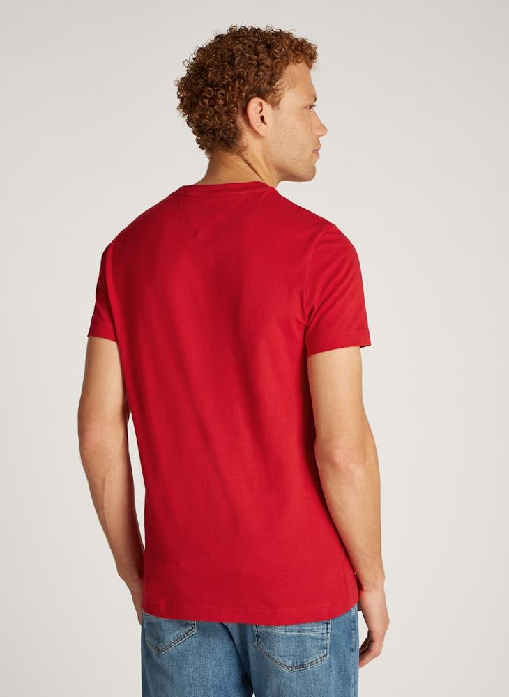 تومي هيلفيغر تيشيرت جيرسي بقصة ضيقة وشعار - Image 2