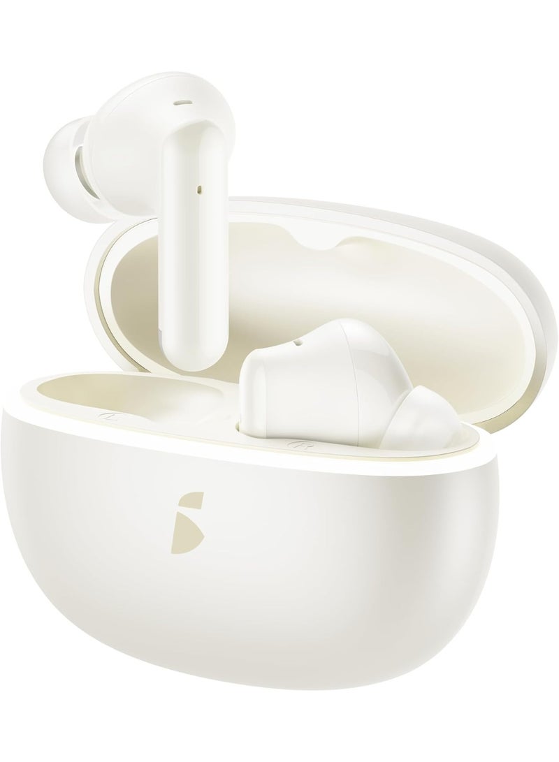 Itel BudsAce New In-Ear Bluetooth 6 Headphones - Creamy White Creamy White - Image 1