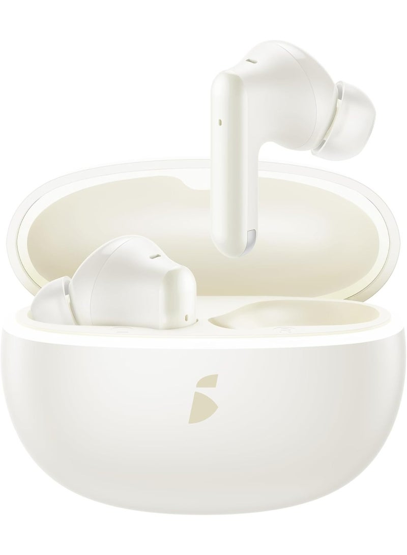 Itel BudsAce New In-Ear Bluetooth 6 Headphones - Creamy White Creamy White - Image 2