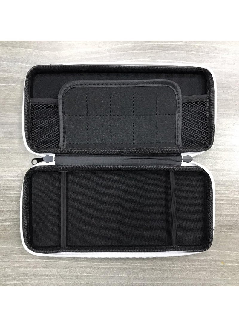 Generic Bag Compatible with Nintendo Switch OLED Portable Switch Travel Carry Case Fit for Joy-Con and Adapter, Hard Shell Protective Switch Pouch Case with 5 slots luxuary,Game Accessory (Black)  - Image 2