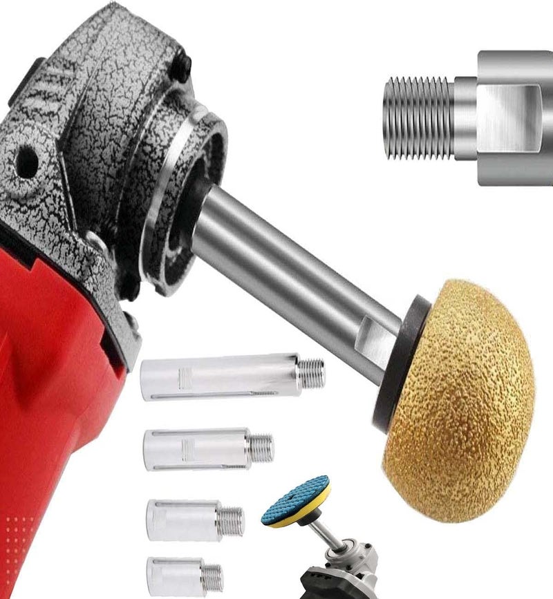 DIY Crafts 1x 5inch Extension ShaftSilver M14 Extension Shaft Rod Rotary for Washer PolisherCar PolisherPolishing PadsBacking Plate Sucker Angle Grind 1x 5inch Extension ShaftSilver - Image 1