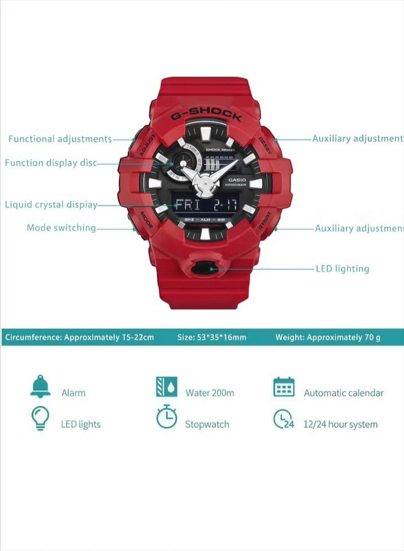 Casio G-SHOCK Shockproof and Waterproof Multifunction Watch GA-700-4A - Image 2