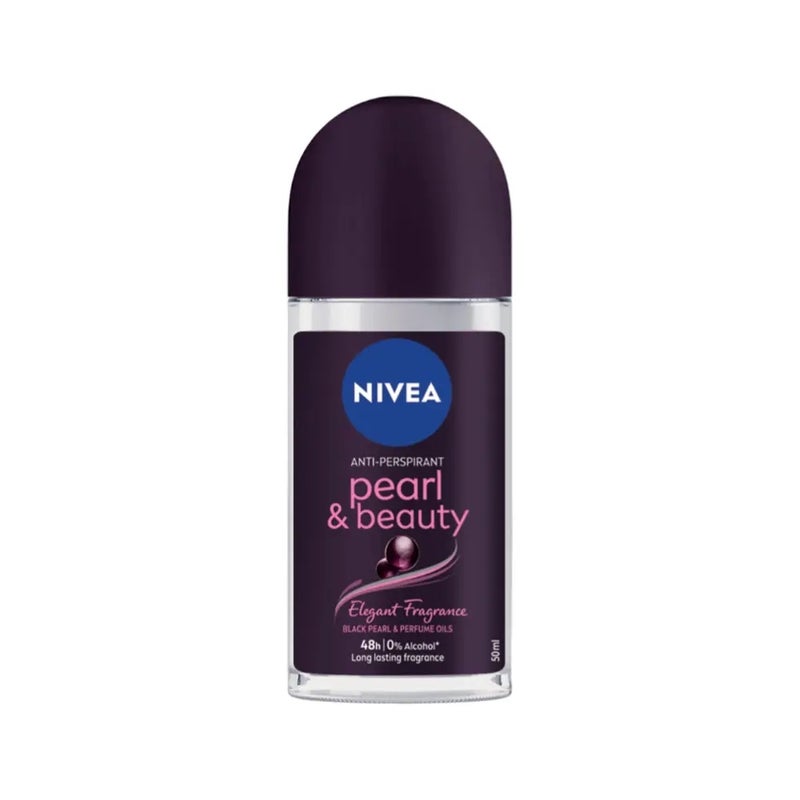 Nivea Anti Perspirant Pearl And Beauty Roll On With Elegant Fragrances- 50ml - Image 1