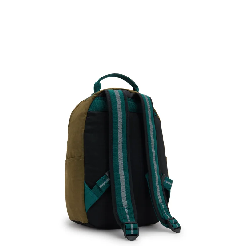 كيبلينغ Kipling  Seoul S Black Khaki Bl Small Backpack (with Tablet Compartment) I4345-5FY