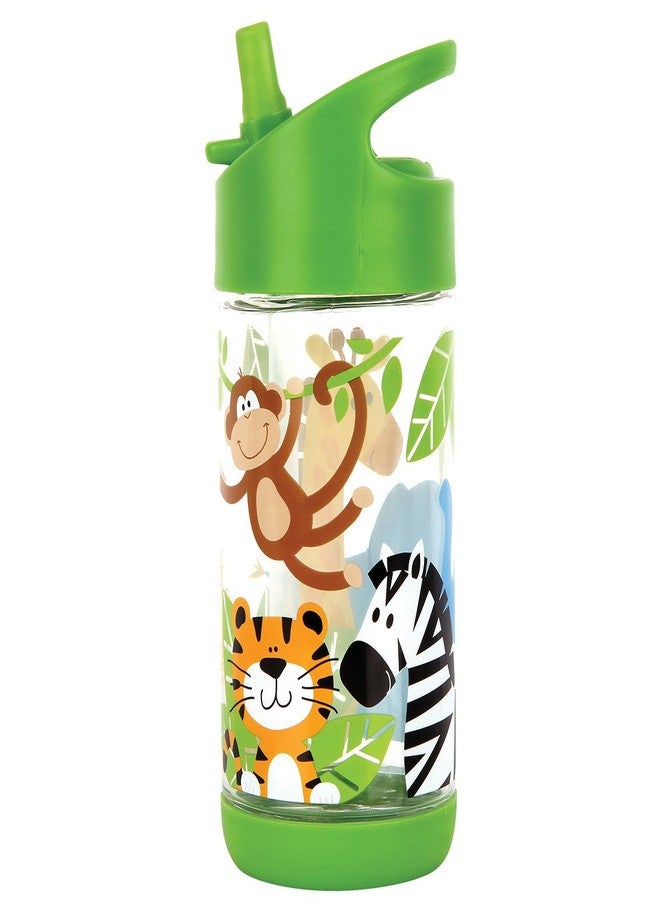 Stephen Joseph, Kids Flip Top Water Bottle, 10 oz Tritan BPA Free, Water Bottle for Girls & Boys, Back to School Flip Top Bottle, ZOO - Image 3