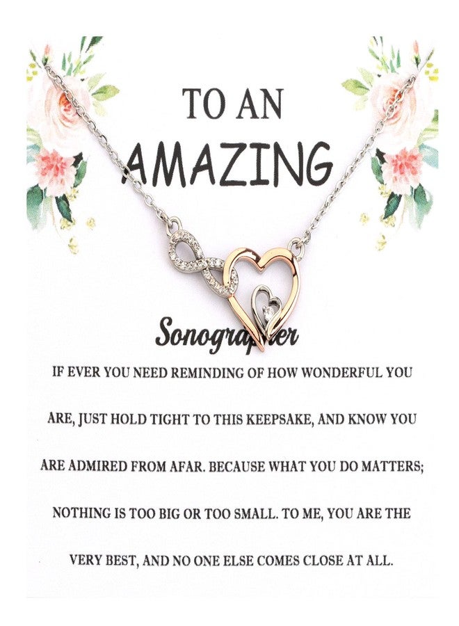 FEELMEM Sonographer Necklace - Amazing Ultrasound Tech Graduation and Appreciation Gift - X-Ray Technician Gift - Image 1