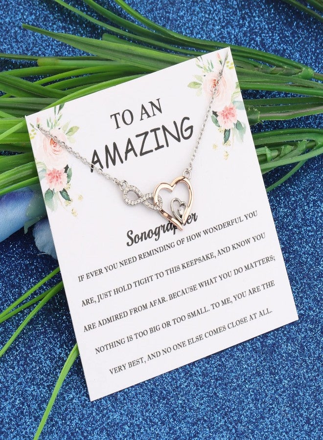 FEELMEM Sonographer Necklace - Amazing Ultrasound Tech Graduation and Appreciation Gift - X-Ray Technician Gift - Image 3