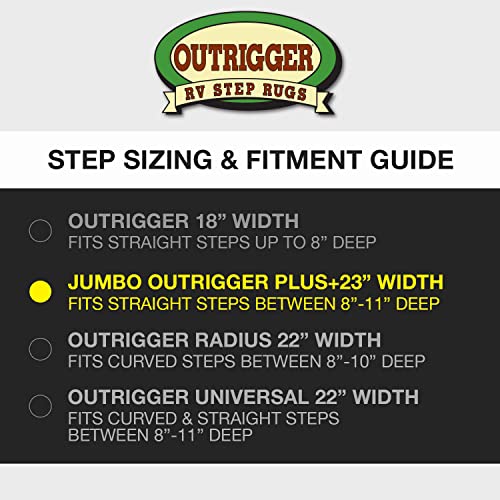 Prest-O-Fit 3-Pack 2-4080 Outrigger Jumbo RV Step Rug Black Onyx 23 in. Wide - Image 4