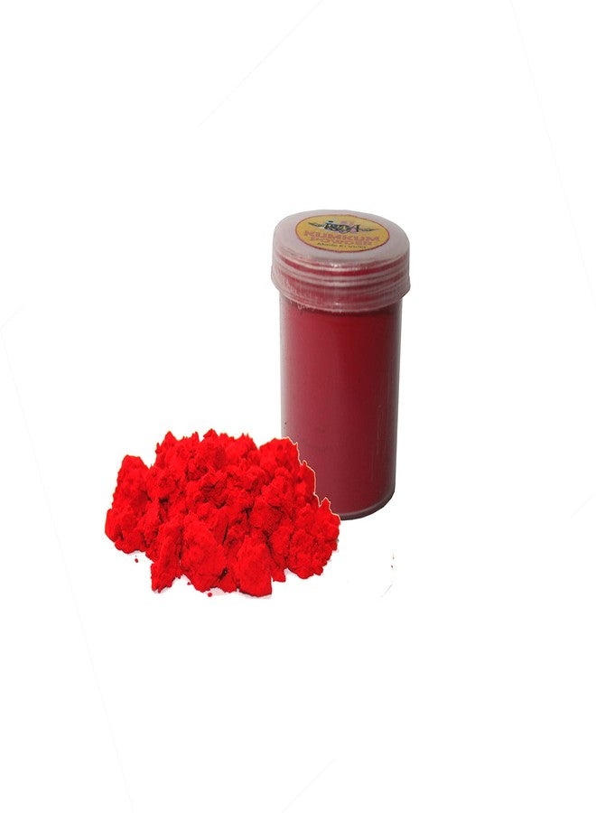 IS4A Pure Indian Dark Red kumkum Powder (Sindoor, kumkuma, Kum Kum) For Pooja, Makeup And Other Hindu Rituals (Dark Red 0.90 Ounces) - Image 1